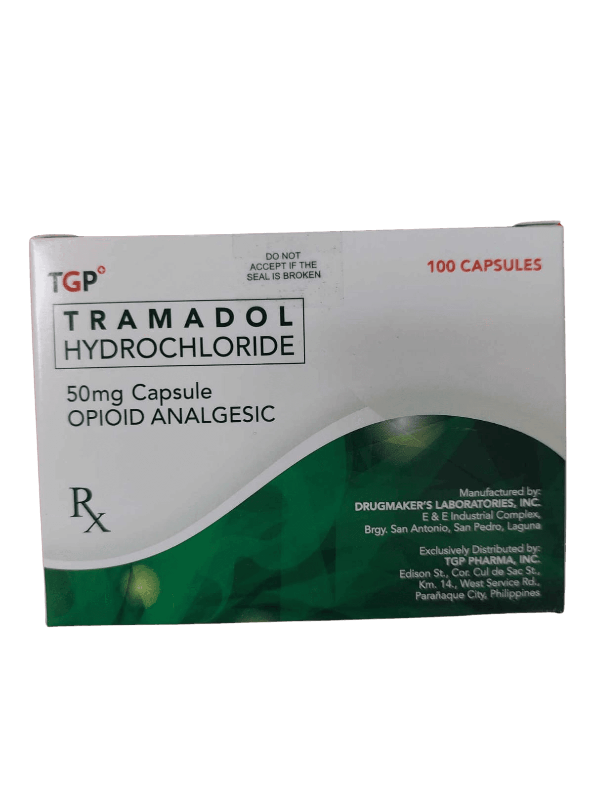 TGP Tramadol Hydrochloride 50mg Capsule
