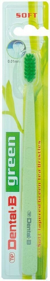 Dental-B Green with Soft Tapered Green Tea Bristles 1pc
