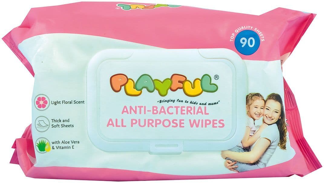 Playful Anti-Bacterial All Purpose Wipes