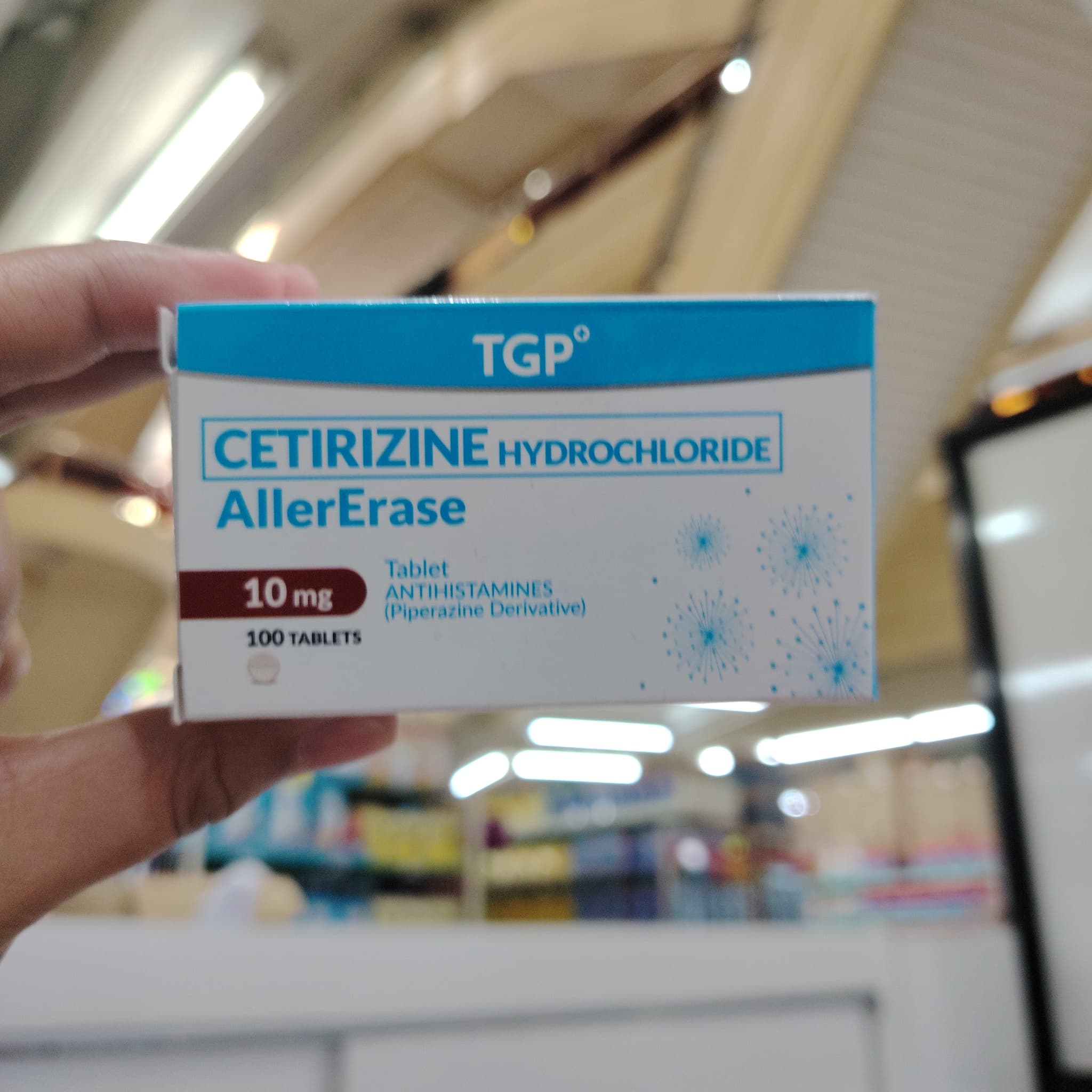 Cetirizine Hydrochloride ALLERERASE 10mg