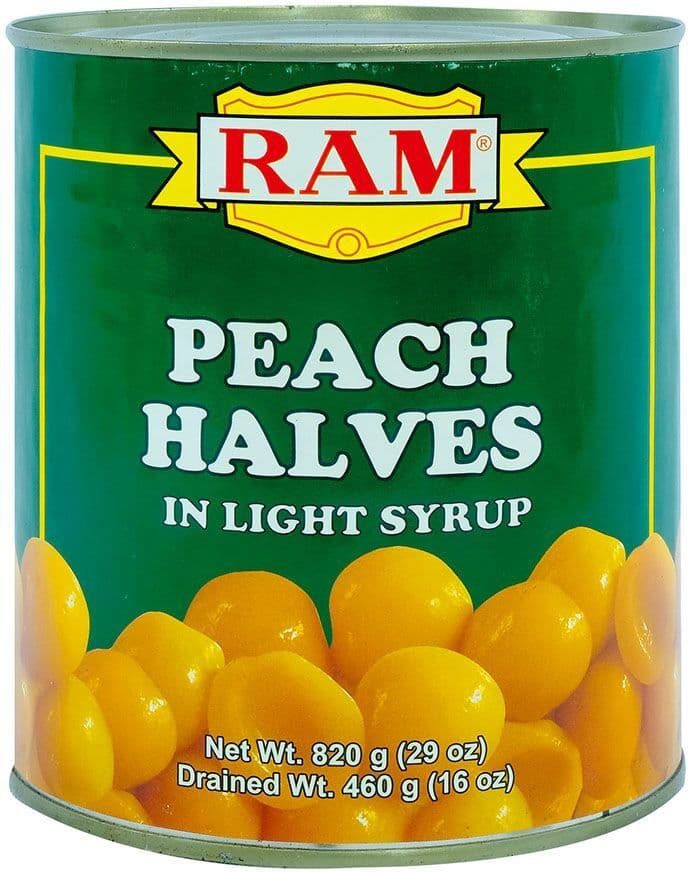 RAM Peached Halves in Light Syrup 460g