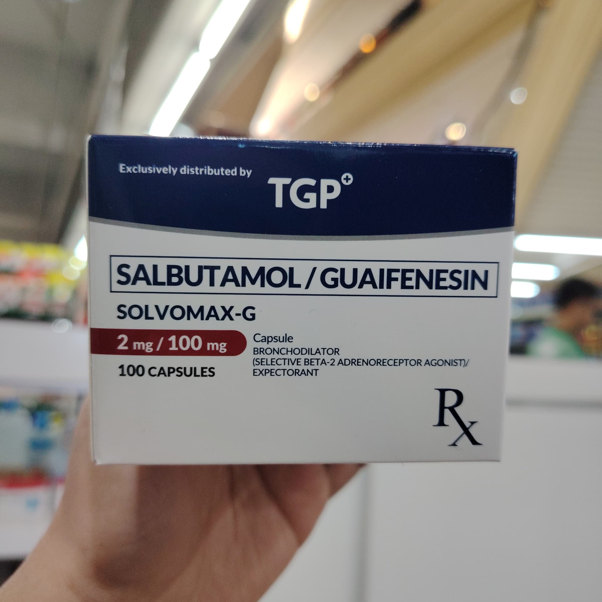 Salbutamol/Guaifenesin SOLVOMAX-G 2mg/100mg