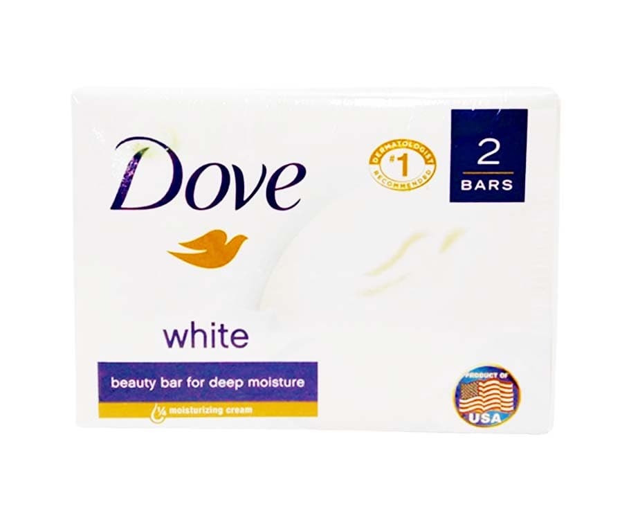 Dove White Beauty Bar for Deep Moisture (2 Bars x 106g)