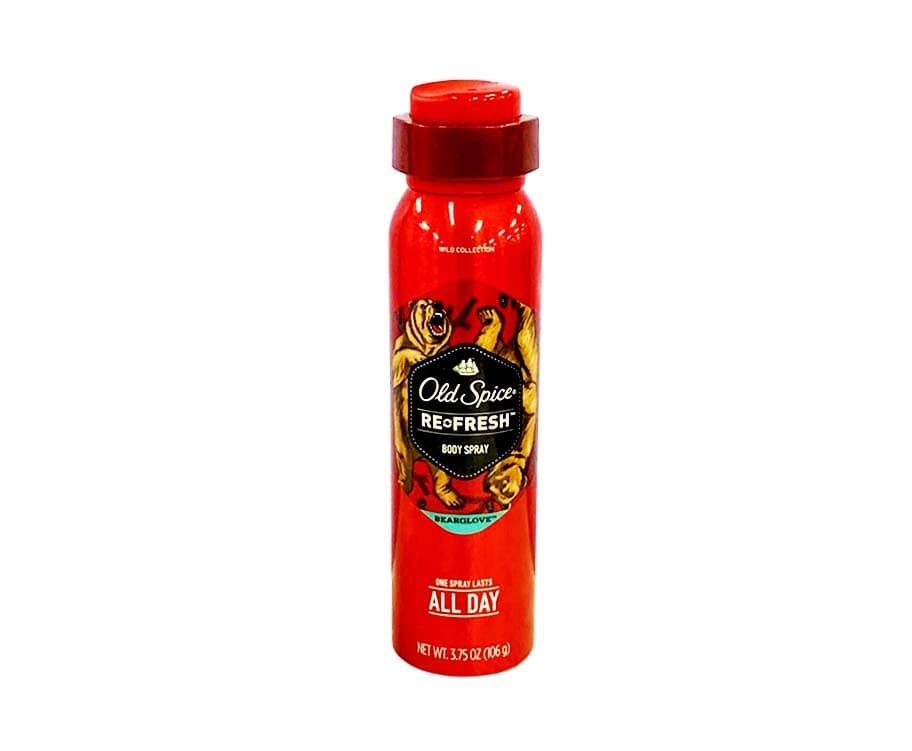 Old Spice Re-fresh Body Spray Bearglove 3.75oz (106g)