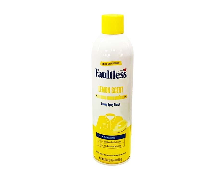 Faultless Heavy Hold Ironing Spray Starch Lemon Scent 20oz (567g)