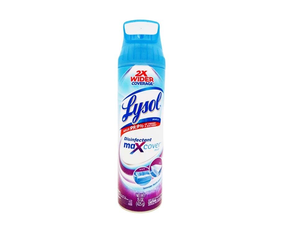 Lysol Disinfectant Max Cover Mist Lavender Fields Scent 425g
