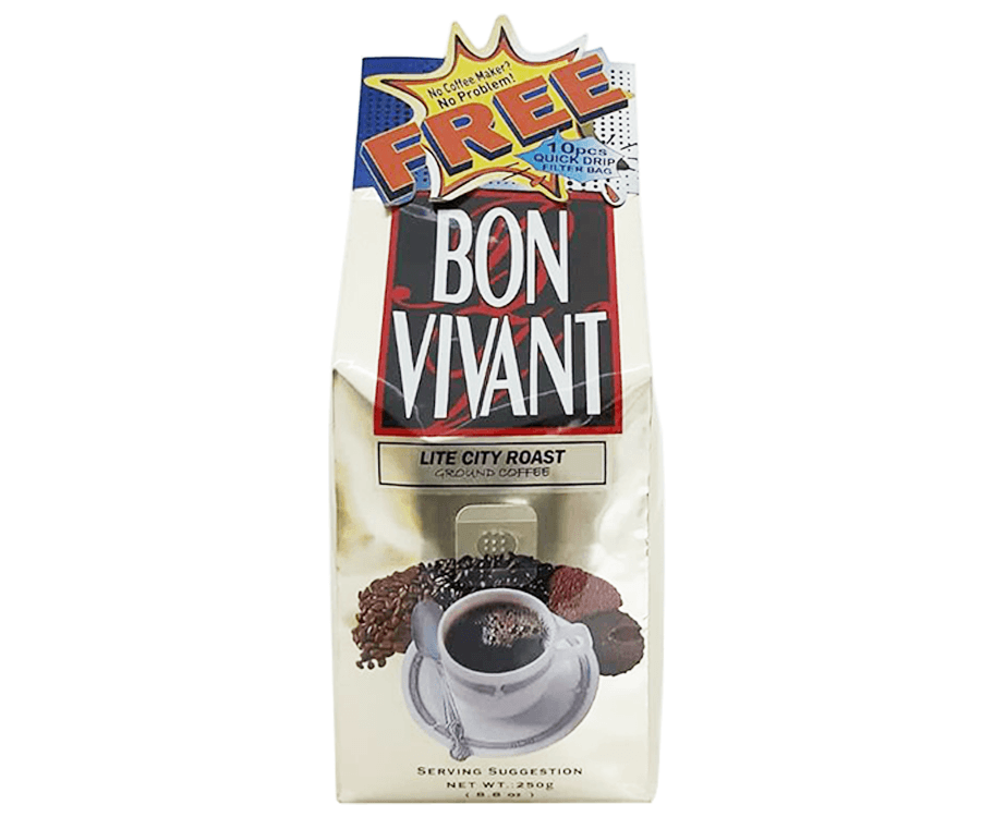Bon Vivant Lite City Roast Ground Coffee 8.8oz (250g)