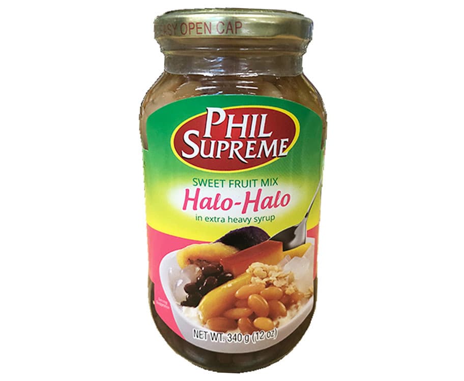 Phil Supreme Sweet Fruit Mix Halo-Halo in Extra Heavy Syrup 340g (12oz)