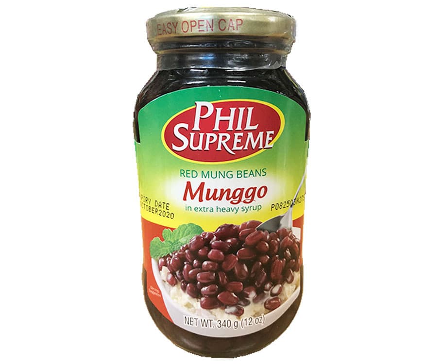 Phil Supreme Red Mung Beans Munggo in Extra Heavy Syrup 340g