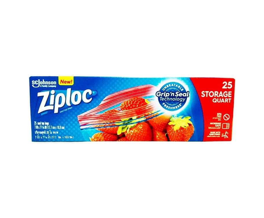 Ziploc Storage Quart Grip 'n Seal 25 Bags