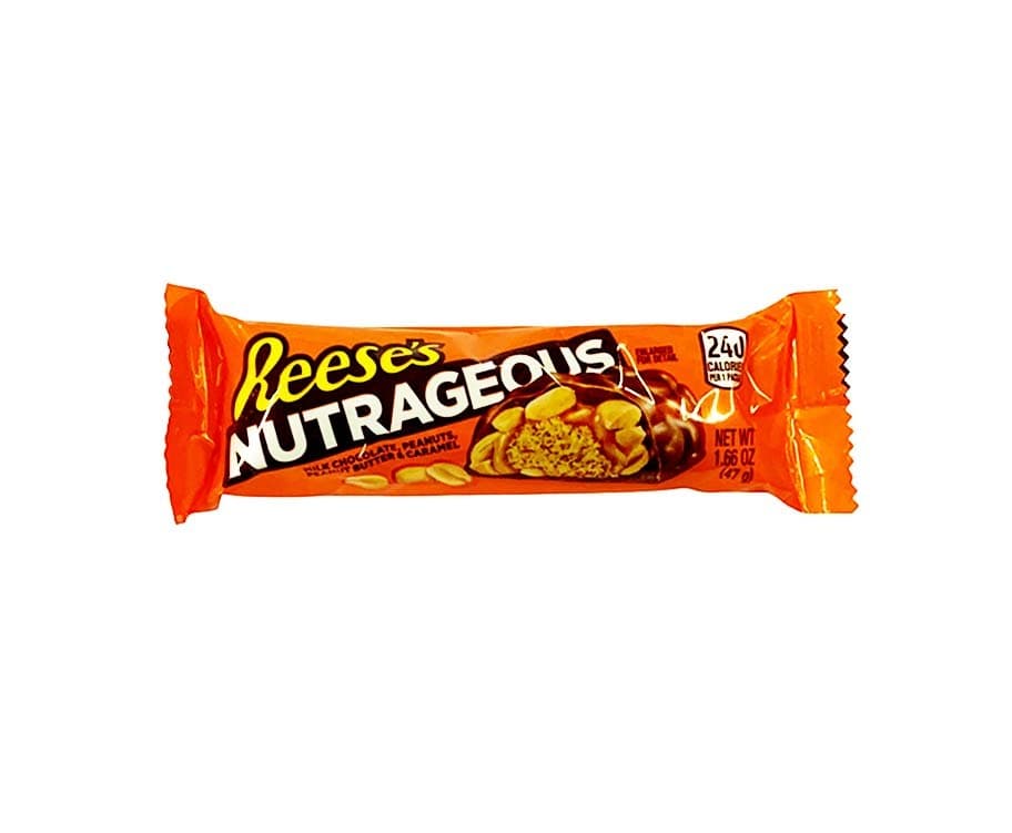 Reese’s Nutrageous Milk Chocolate, Peanuts, Peanut Butter & Caramel 1.66oz (47g)