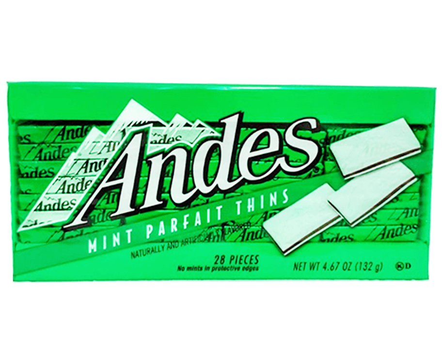 Andes Mint Parfait Thins 28 Pieces 132g