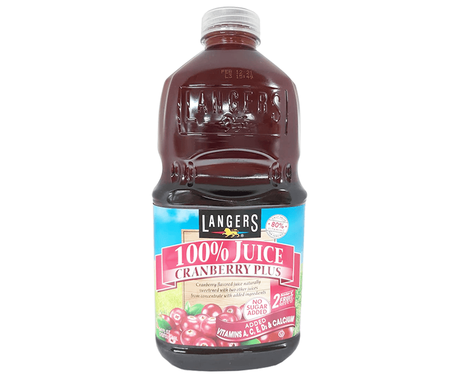 Langers 100% Cranberry Plus Juice 1.89L