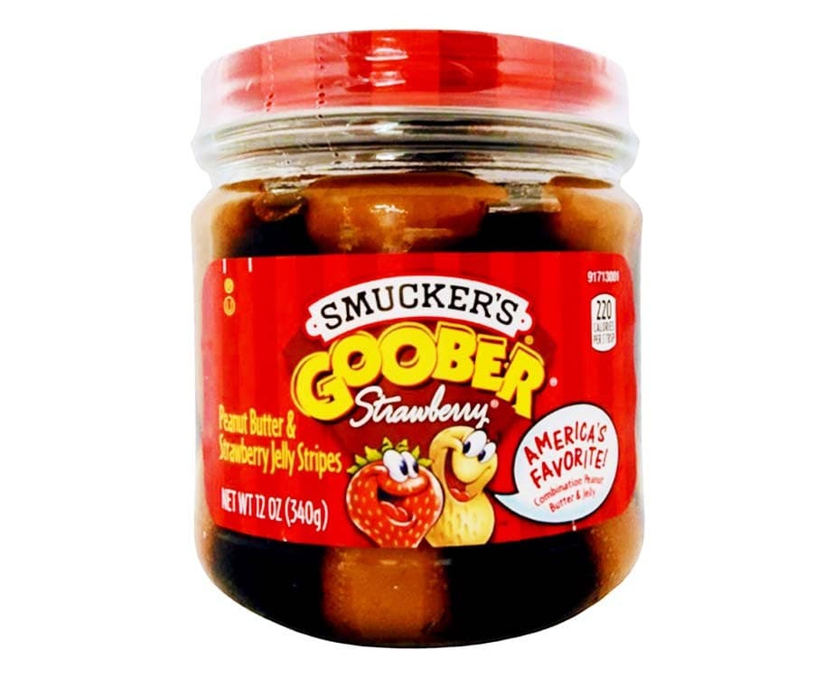Smucker's Goober Strawberry Peanut Butter & Strawberry Jelly Stripes 12oz (340g)