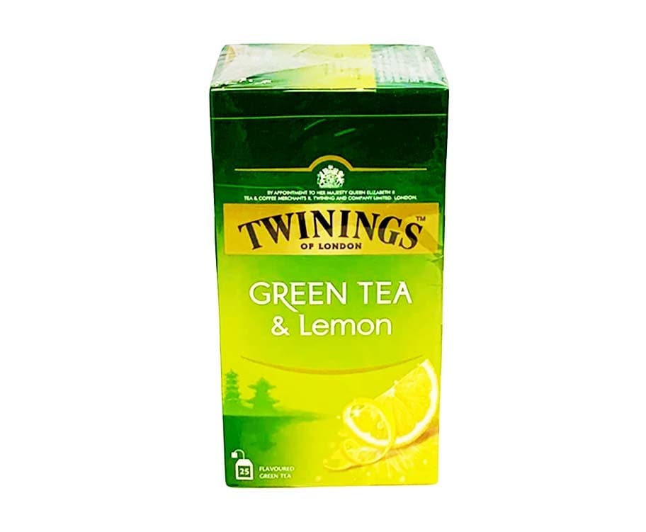 Twinings of London Green Tea & Lemon (25 Flavoured Green Tea x 1.6g) 40g