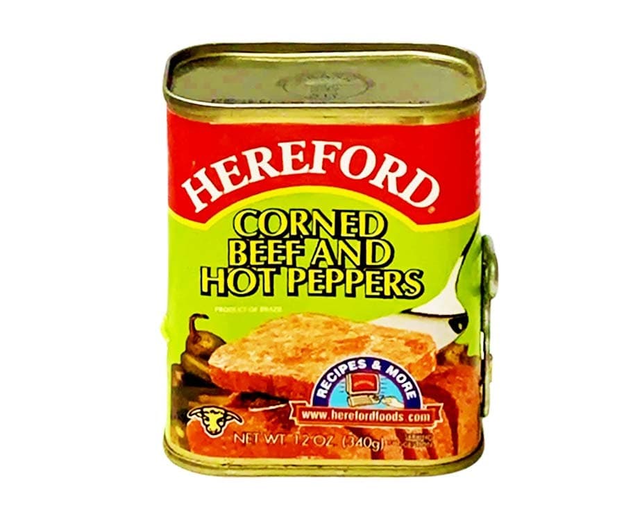 Hereford Corned Beef and Hot Peppers 12oz (340g)