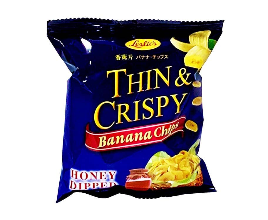 Leslie's Thin & Crispy Banana Chips Honey Dipped 40g