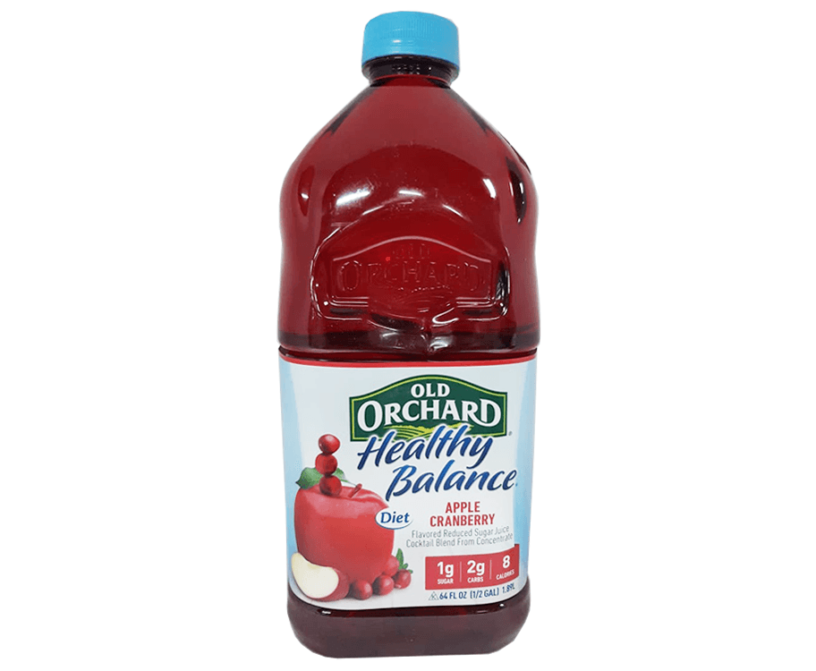 Old Orchard Healthy Balance Apple Cranberry 1/2 Gallon 1.89L