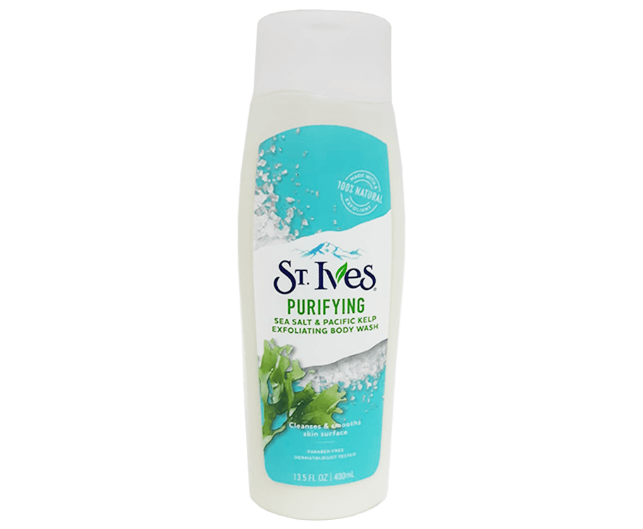 St. Ives Purifying Sea Salt & Pacific Kelp Exfoliating Body Wash 400mL