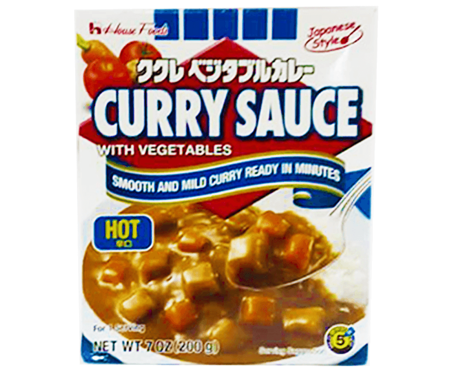 House Foods Curry Sauce with Vegetables Hot 200g
