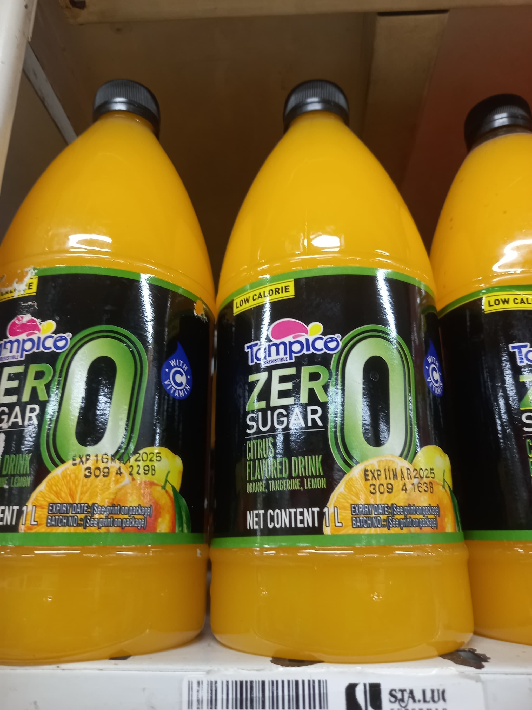 Tampico zero sugar citrus drink 1L