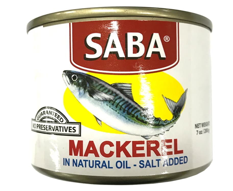 Saba Mackerel in Natural Oil - Salt Added 200g