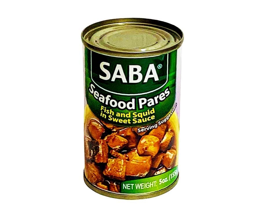 Saba Seafood Pares Fish and Squid in Sweet Sauce 5oz (155g)