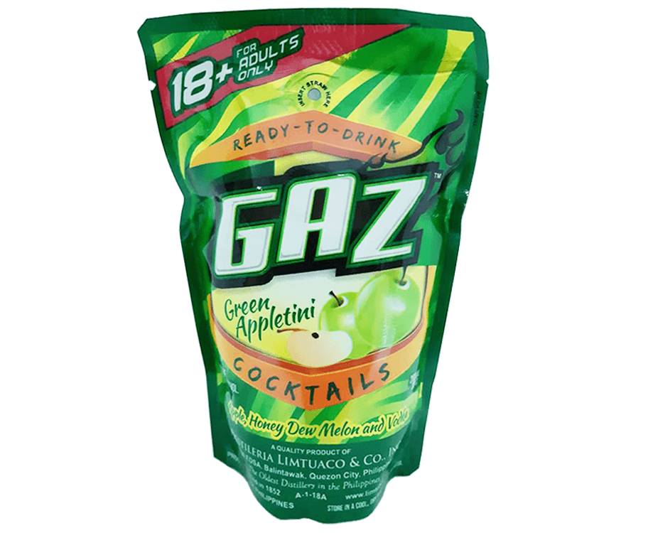 Gaz Ready-To-Drink Green Appletini Cocktails 200mL