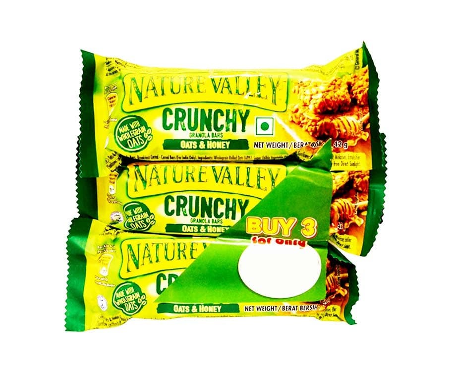 Nature Valley Crunchy Granola Bars Oats & Honey (3 Packs x 42g)