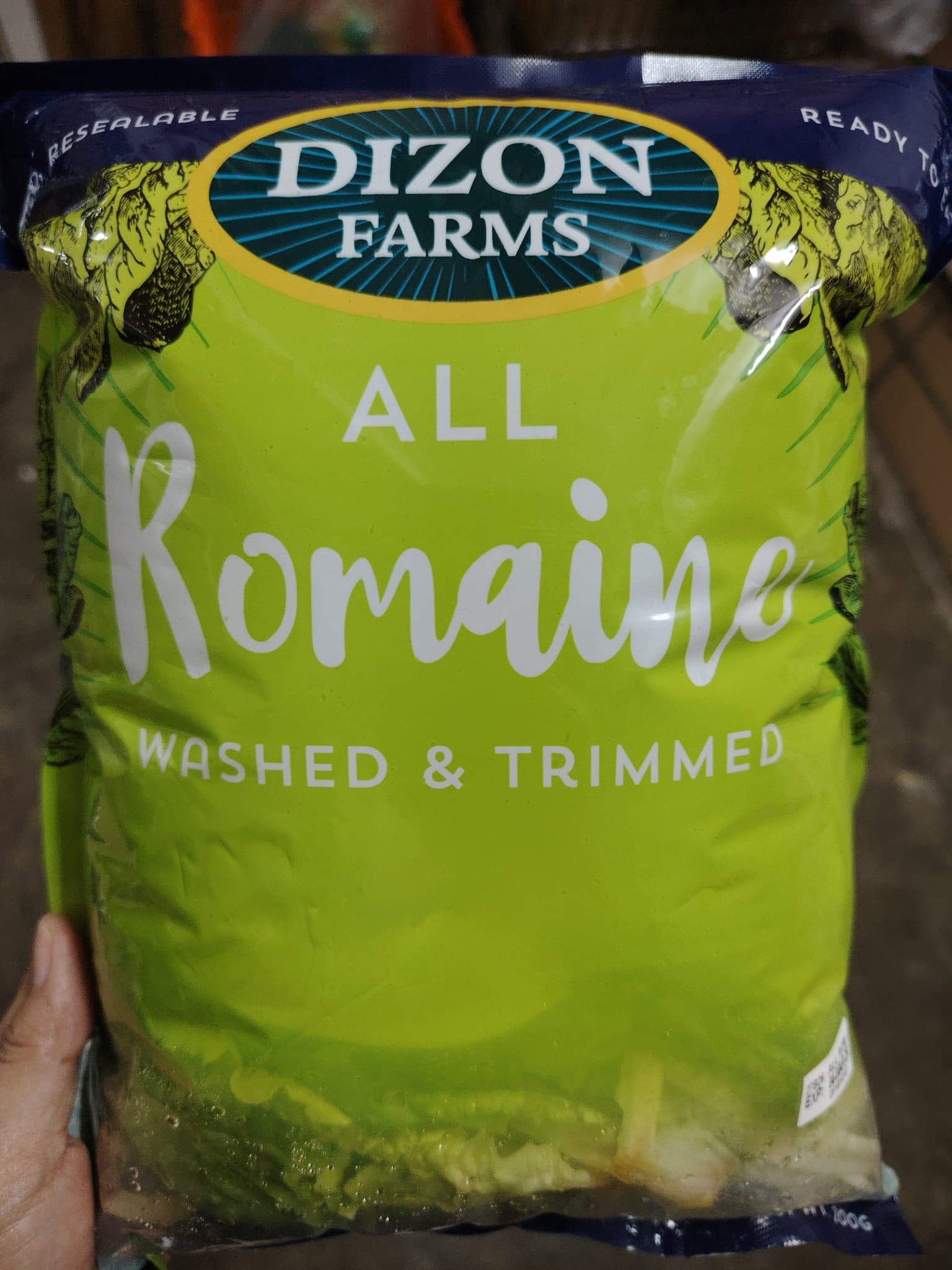 Dizon Farms all Romaine (washed & trimmed)200g