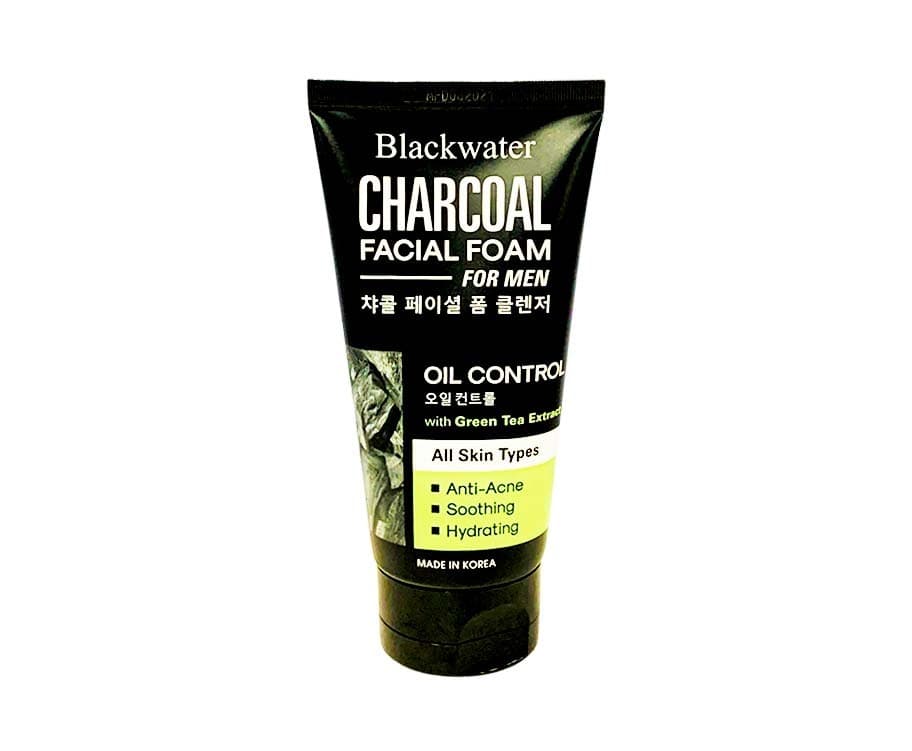 Blackwater Charcoal Facial Foam for Men Oil Control 120mL