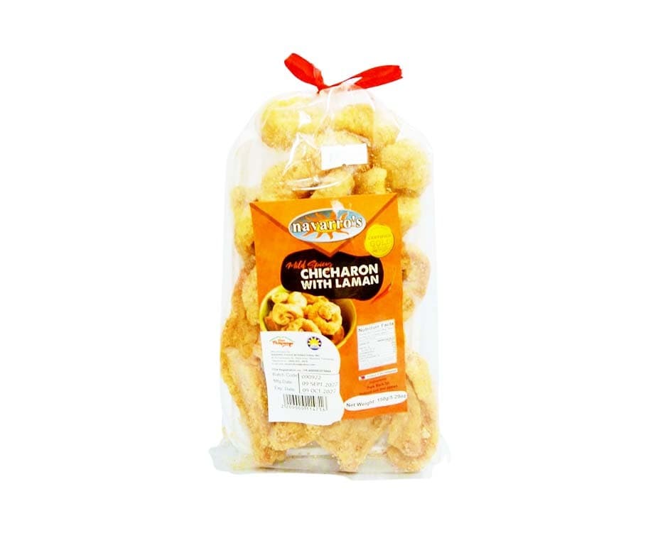 Navarro's Mild Spicy Chicharon with Laman 150g
