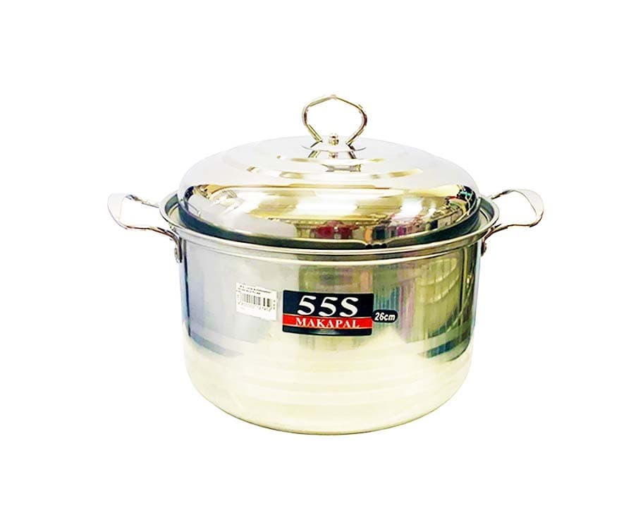 55S Makapal 26cm S/S Stock Pot #26 #801