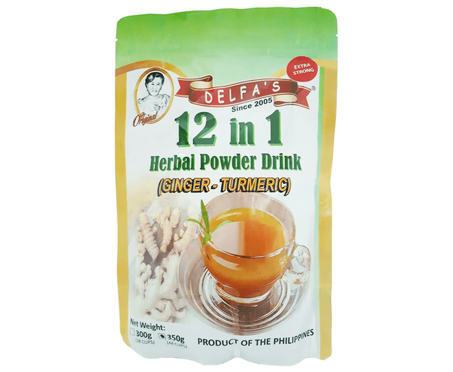 Delfa's 12-in-1 Herbal Powder Drink (Ginger-Turmeric) 350g