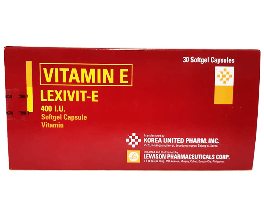 Vitamin E Lexivit-E 400 I.U. 30 Softgel Capsule Vitamin