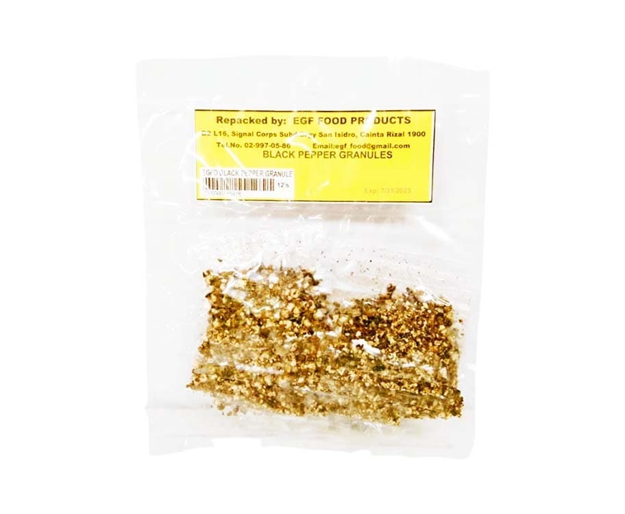 EGF Food Products Black Pepper Granules (12 Pieces)