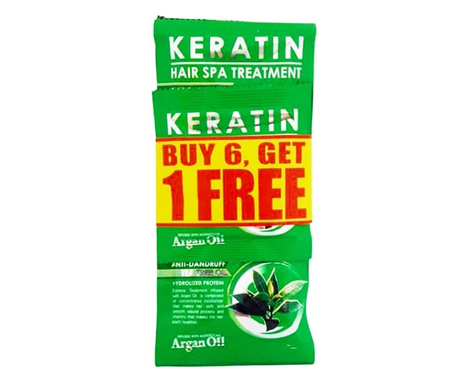 Keratin Hair Spa Treatment (6+1 Packs x 20g)