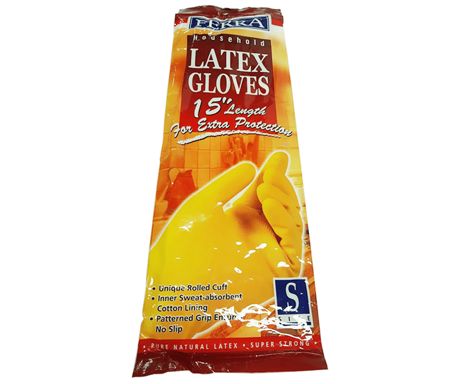 Ferra Household Latex Gloves 15" Length Small