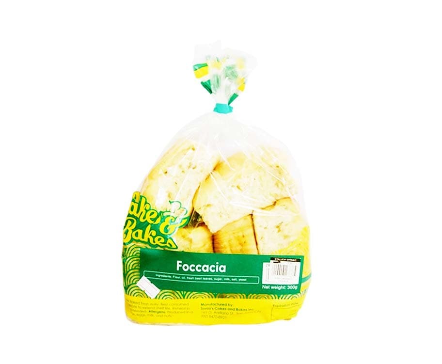 Sonia Cakes & Bakes Foccacia 6 Pieces 300g