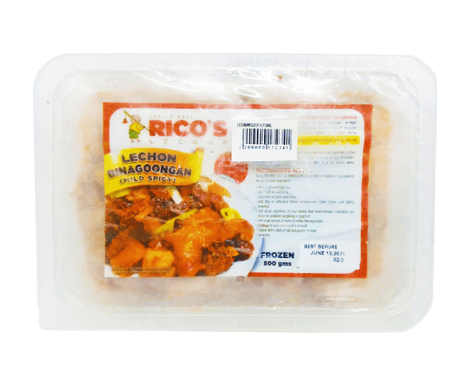 Cebu's Best Rico's Lechon Lechon Binagoongan (Mild Spicy) Frozen 500g