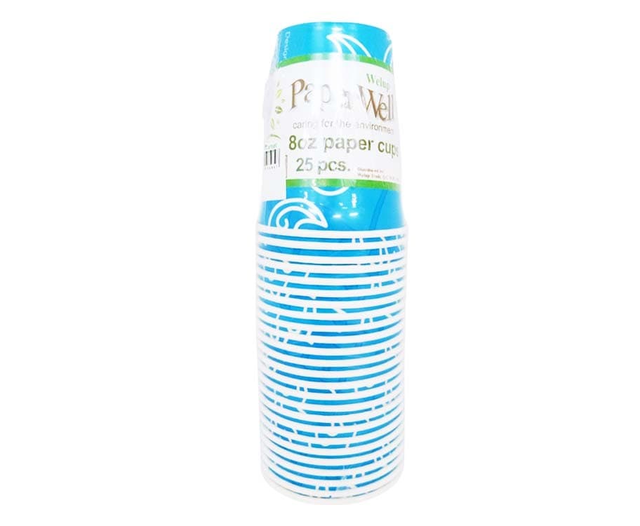 Welup Paper Well 8oz Coffee Cups 25 Pieces
