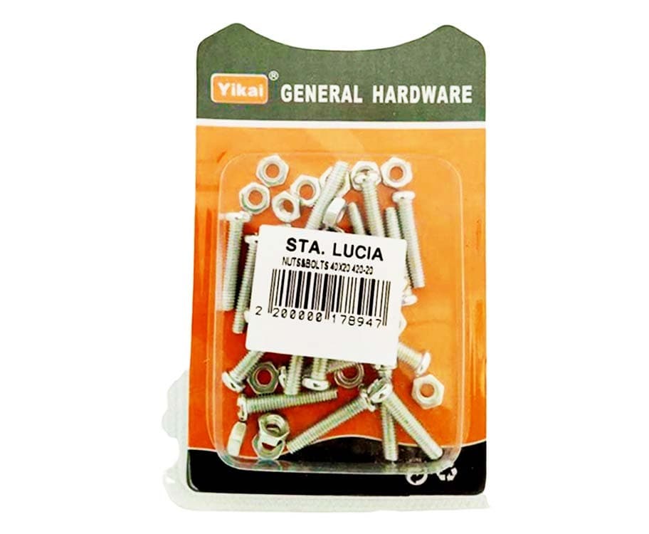 Yikai General Hardware Nuts & Bolts 40 x 20