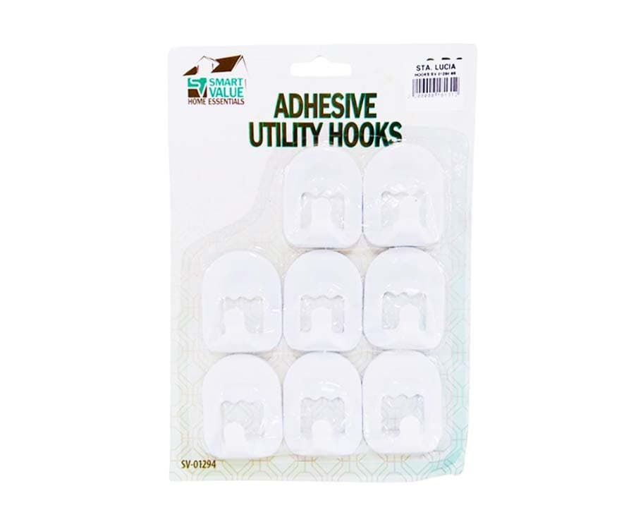 Smart Value Adhesive Utility Hooks 8s
