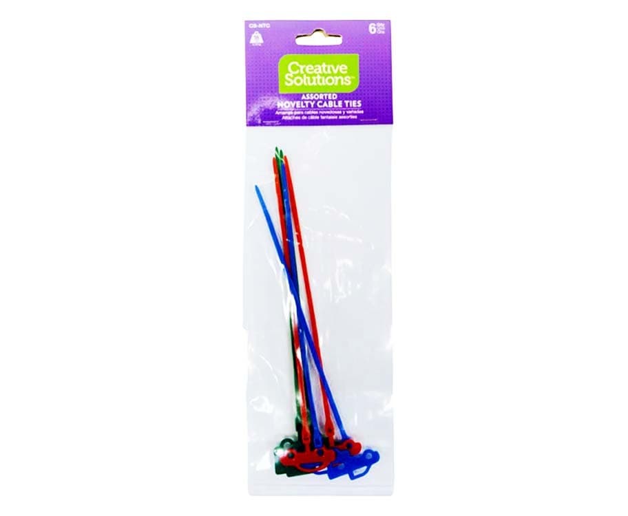 Creative Solutions Assorted Cars Cable Ties 6pcs.