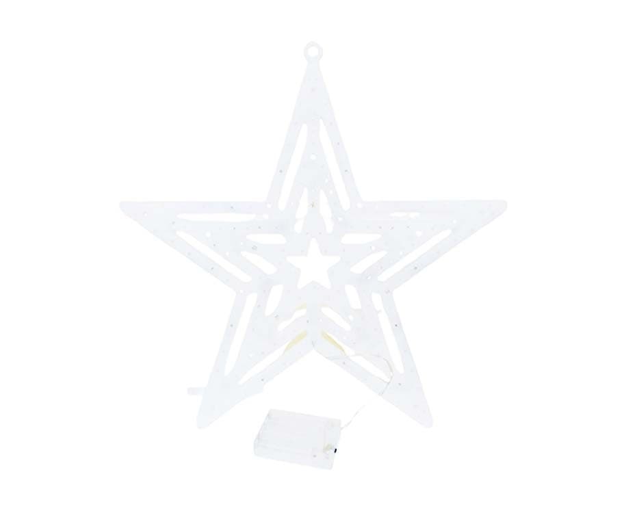 Christmas Star Light Batt Decor