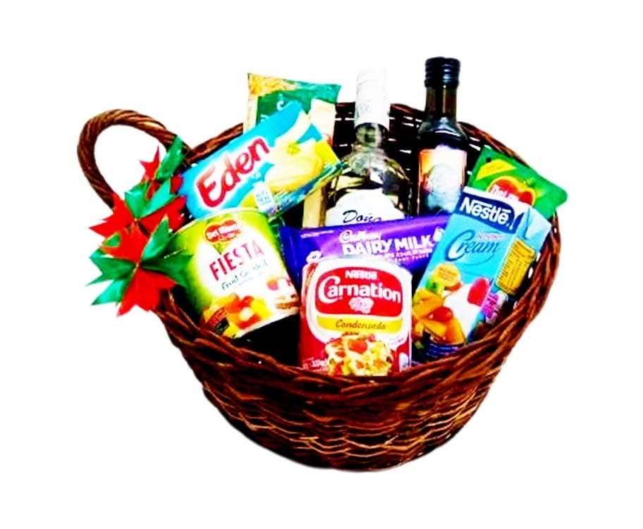 Sta. Lucia Supermarket Christmas Basket Round Large 021