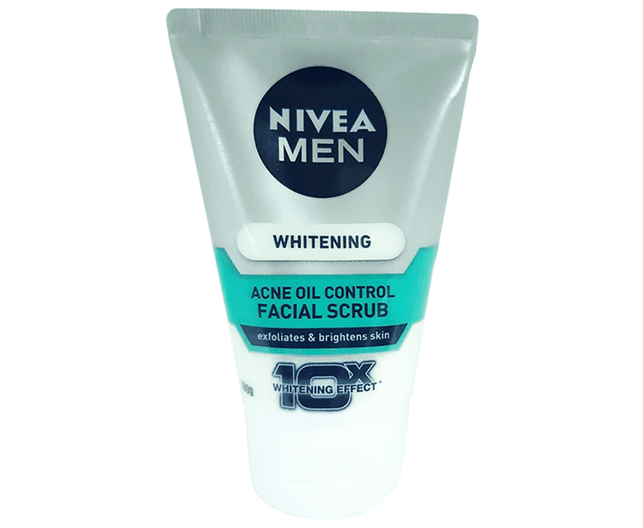 Nivea Men Whitening Acne Oil Control Facial Scrub 100g