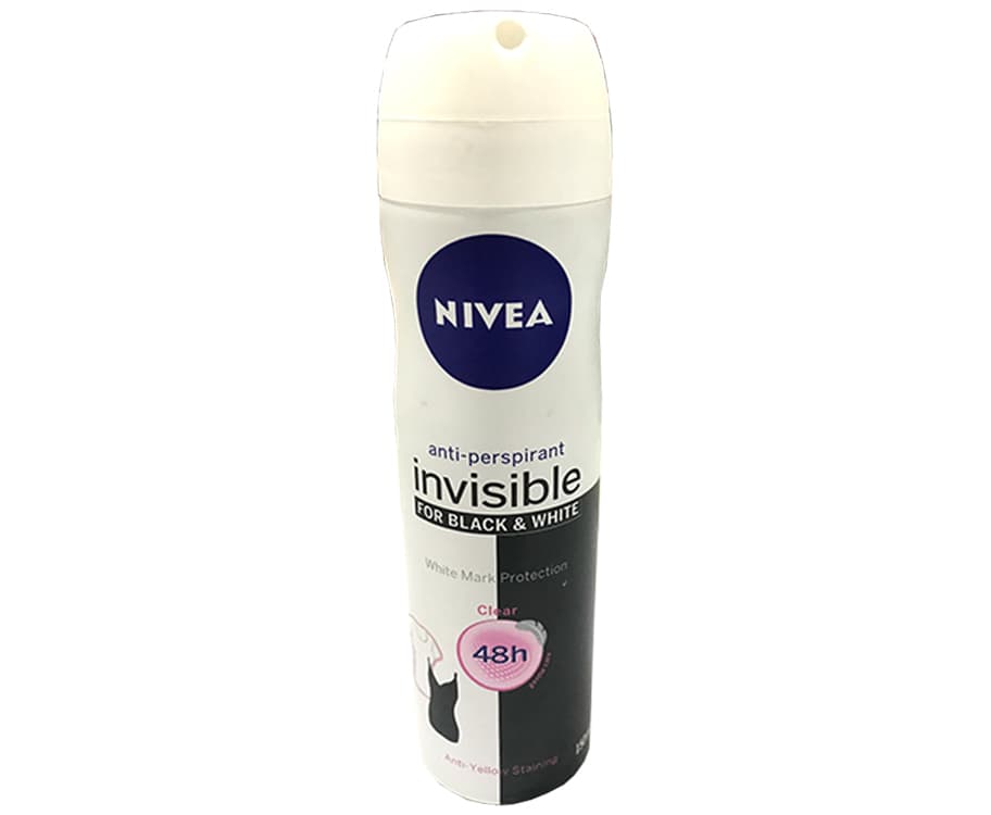 Nivea Invisible Clear Anti-Perspirant For Black & White 150mL