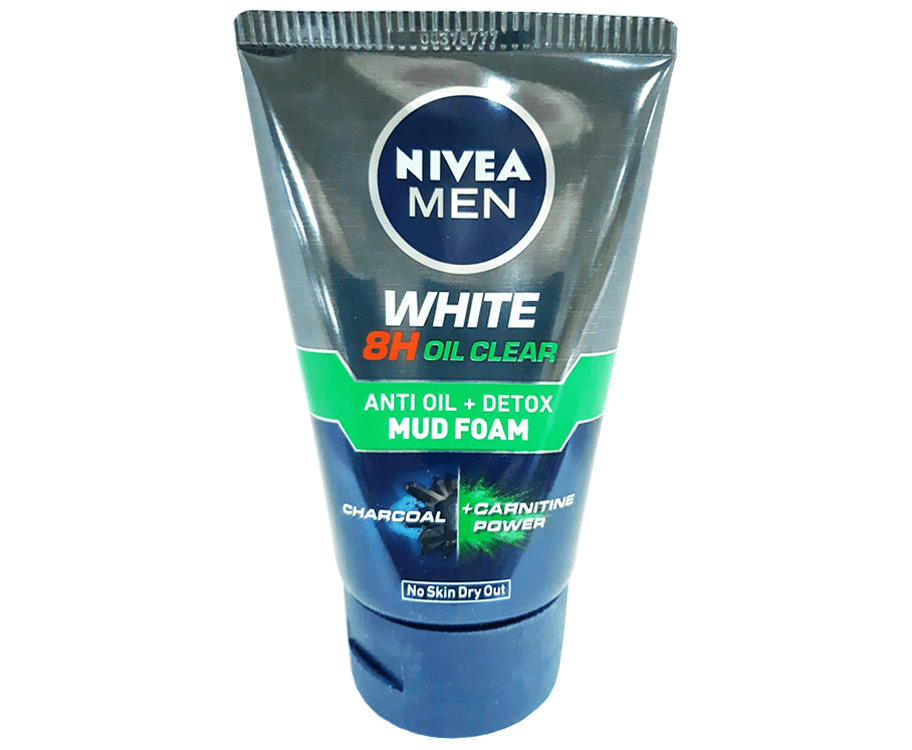 Nivea Men White 8H Oil Clear Anti Oil + Detox Mud Foam 100g