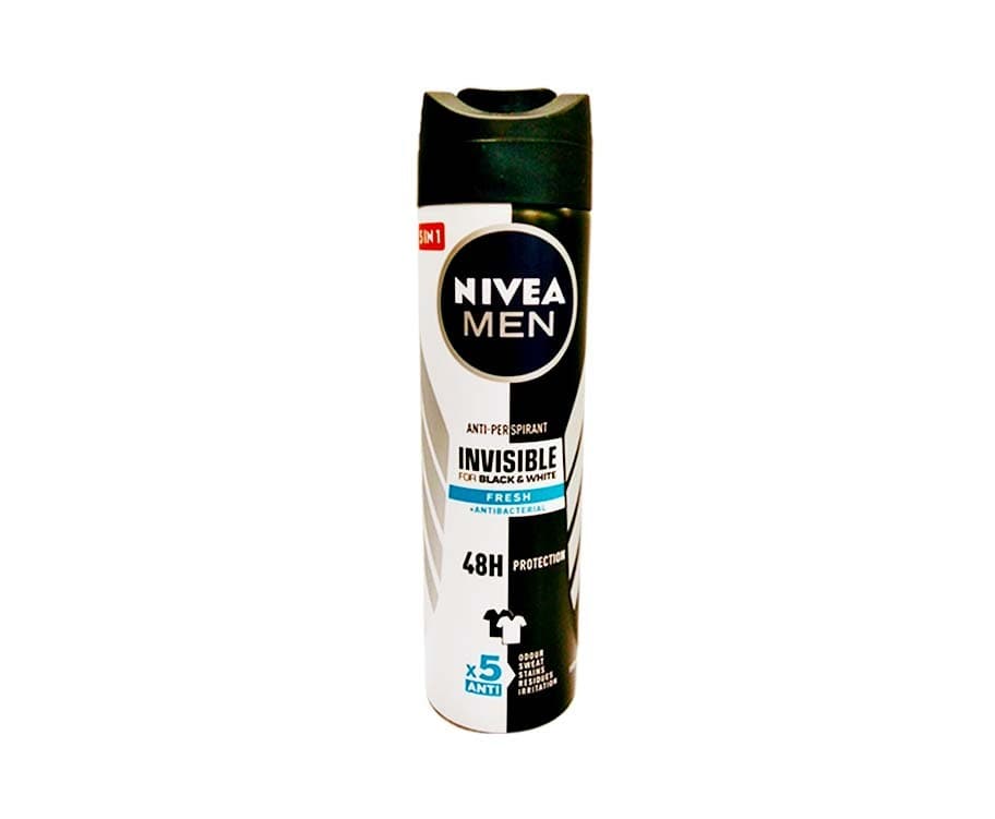 Nivea Men Anti-Perspirant Invisible For Black & White Fresh + Anti-Bacterial 50mL